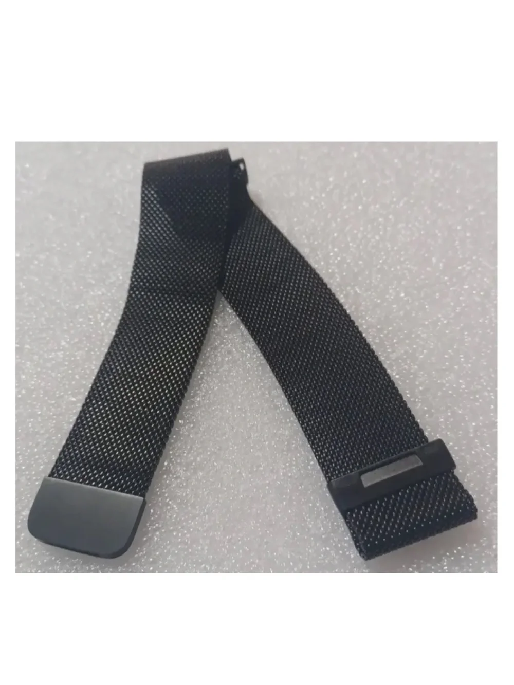 New Withit FitBit Versa Watch Band Stainless Steel Metal Graphite Black Mesh NWT